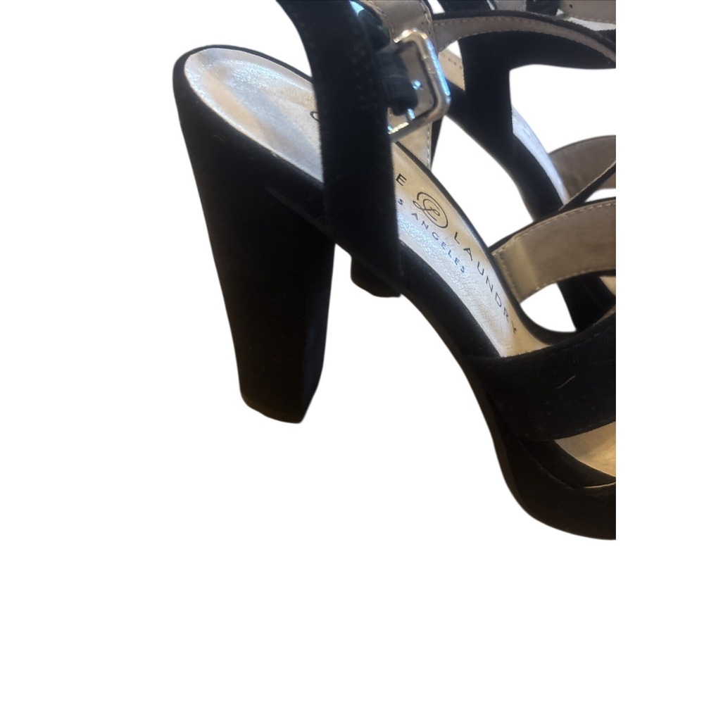 Women's Chinese Laundry Thorie Ankle Strap Platform Sandals Black Size 8 - Picture 4 of 5